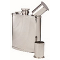 6 Oz. Double Shot Captive Top Pocket Flask